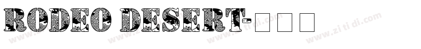 Rodeo Desert字体转换